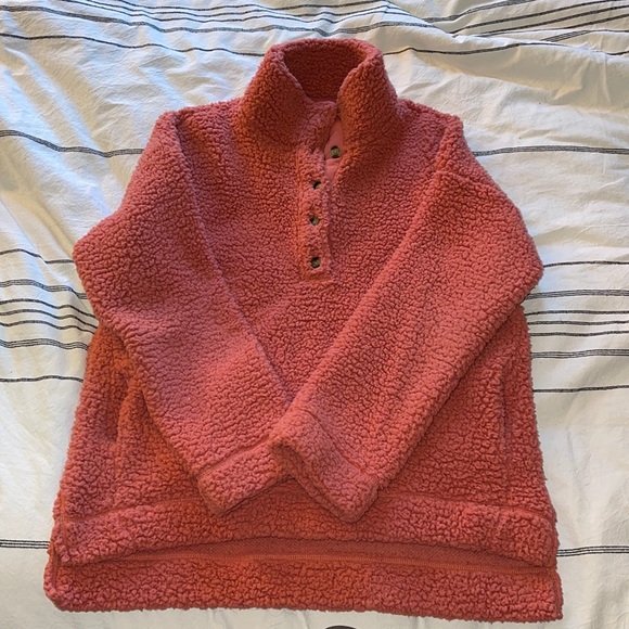 American eagle button up oversized sweatshirt - Picture 1 of 2